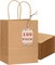100-Packs Brown Paper Gift Bags with Handles Bulk 8.26"×6"×3.15" Small Size Gift Bags Multiple Uses